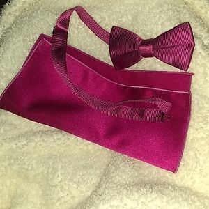 magenta tie set